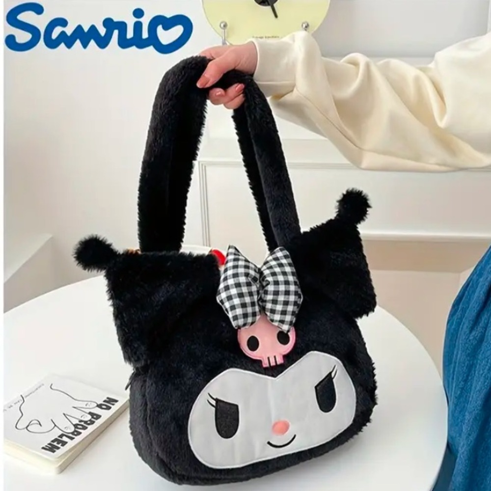 Sanrio Kuromi Plush Character Bag